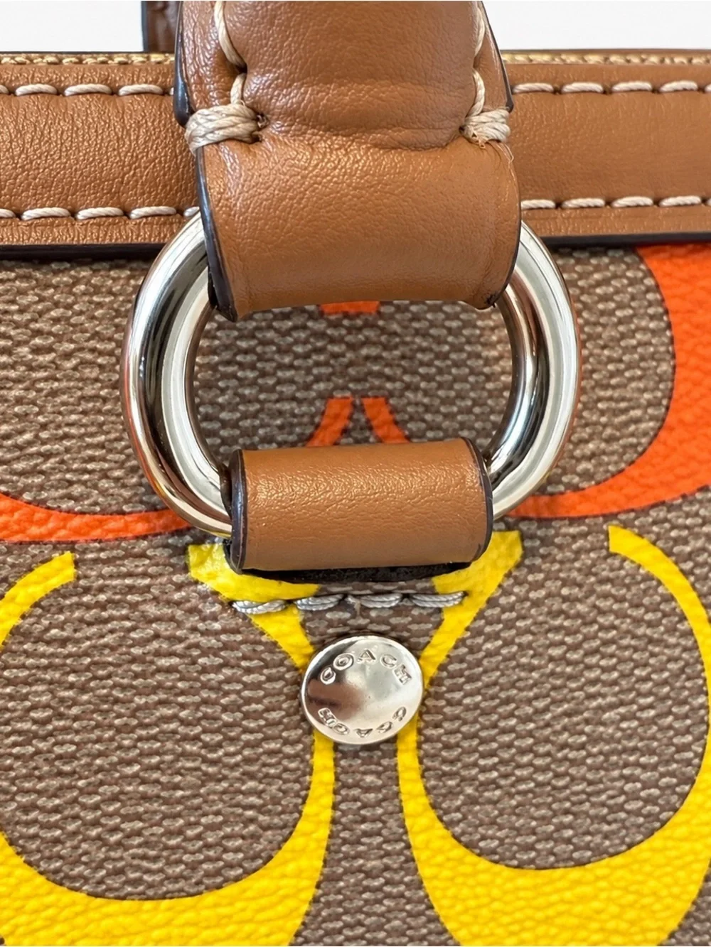 Coach Rainbow Pride Signature C Satchel Crossbody Authentic